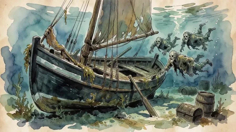 Lacedons at the wreck